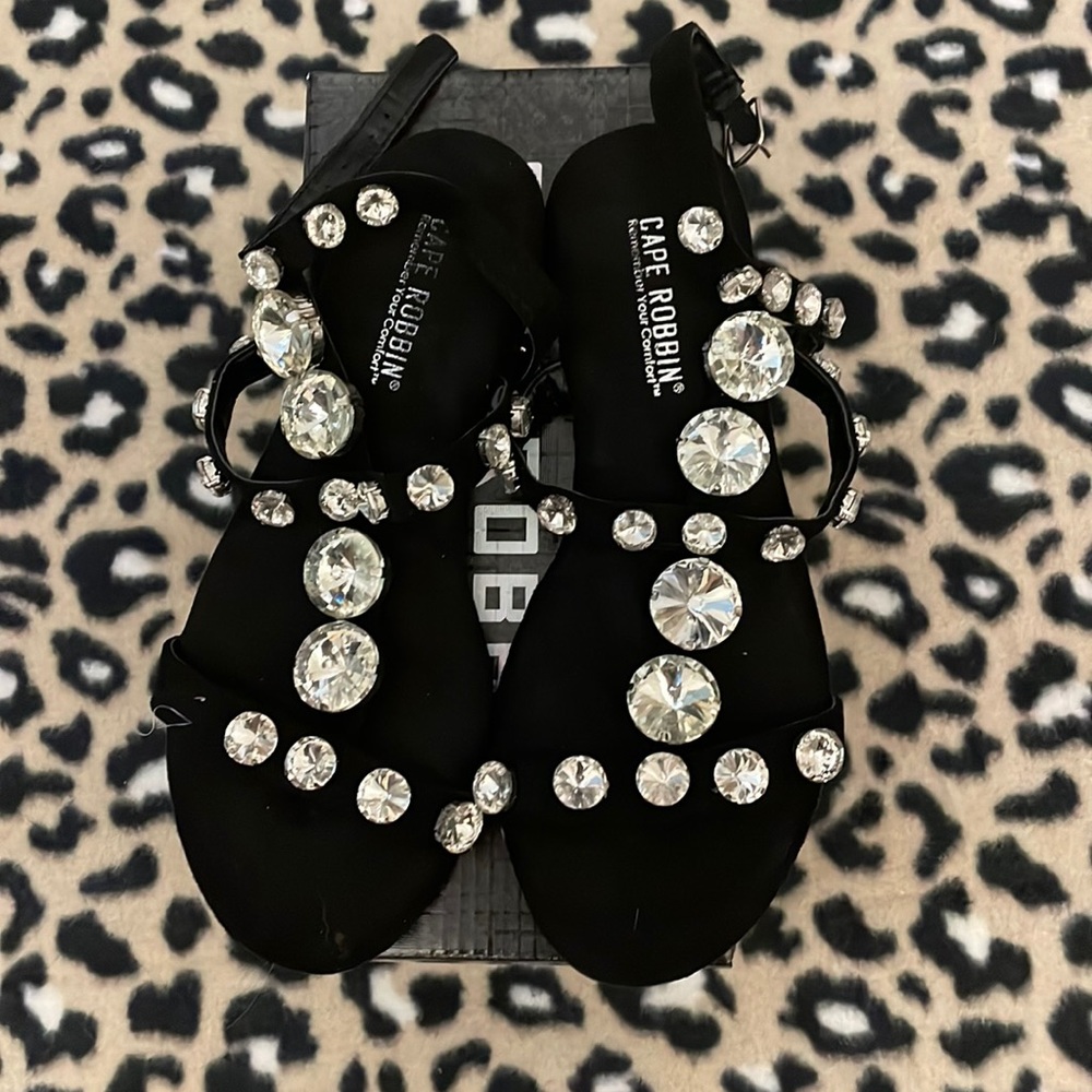 Cape Robbin bling sandals, size 7.5.